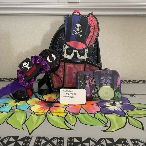 Loungefly Dr. Facilier mini backpack nwt Amazon.com | Loungefly x Disney Villains Dr Facilier AOP  main image 4